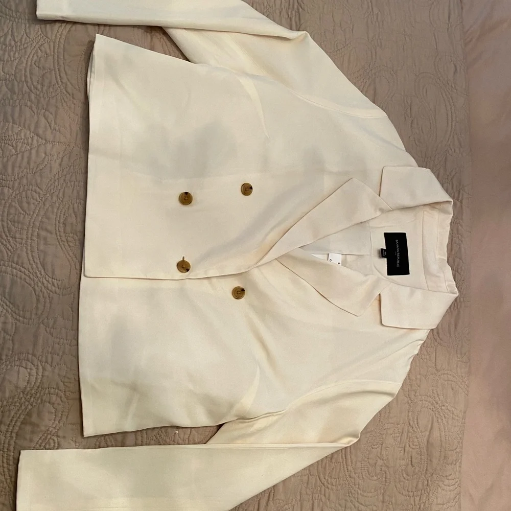 Banana Republic Blazer Suit Long Sleeve  Women’s -Size 14 - Picture 2 of 7